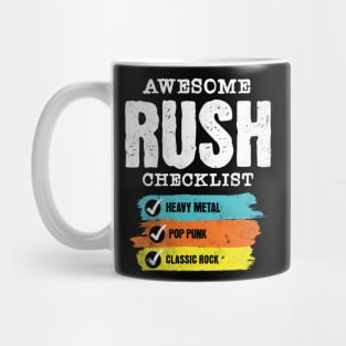 Awesome Rush checklist Mug